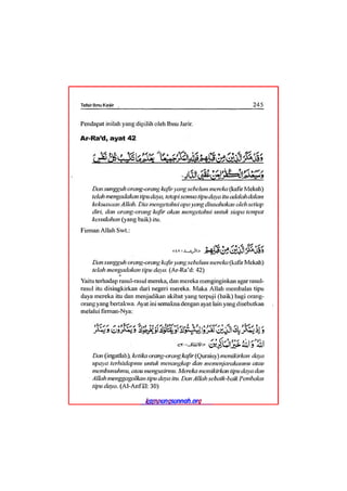 Tafsir ibnu katsir juz 13