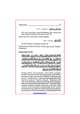 Tafsir ibnu katsir juz 13
