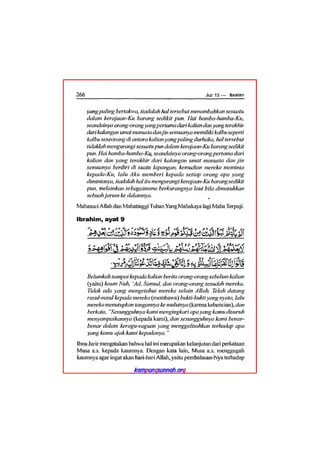 Tafsir ibnu katsir juz 13