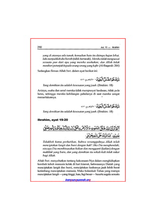 Tafsir ibnu katsir juz 13