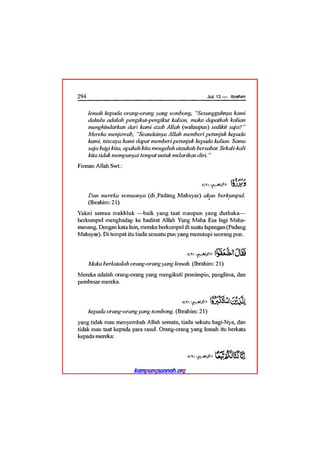 Tafsir ibnu katsir juz 13