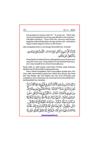 Tafsir ibnu katsir juz 13