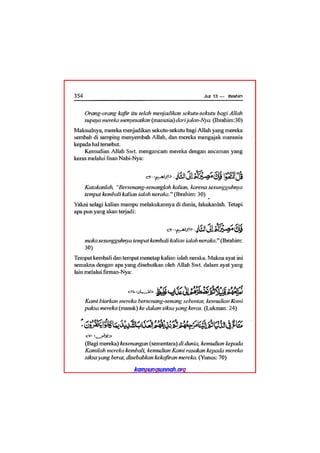 Tafsir ibnu katsir juz 13