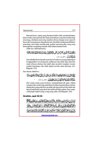 Tafsir ibnu katsir juz 13