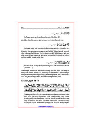 Tafsir ibnu katsir juz 13