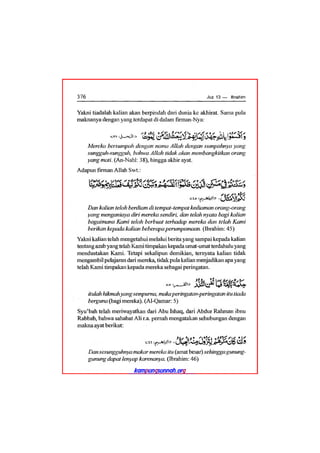 Tafsir ibnu katsir juz 13