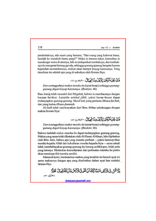Tafsir ibnu katsir juz 13