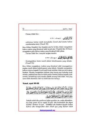 Tafsir ibnu katsir juz 13