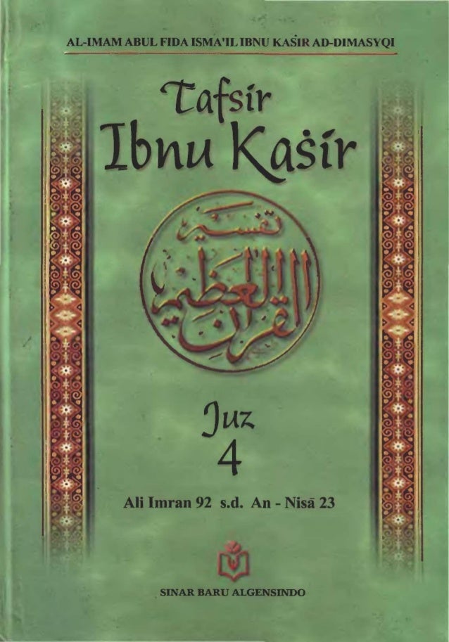 tafsir ibnu katsir juz 4 tafsir ibnu katsir juz 4