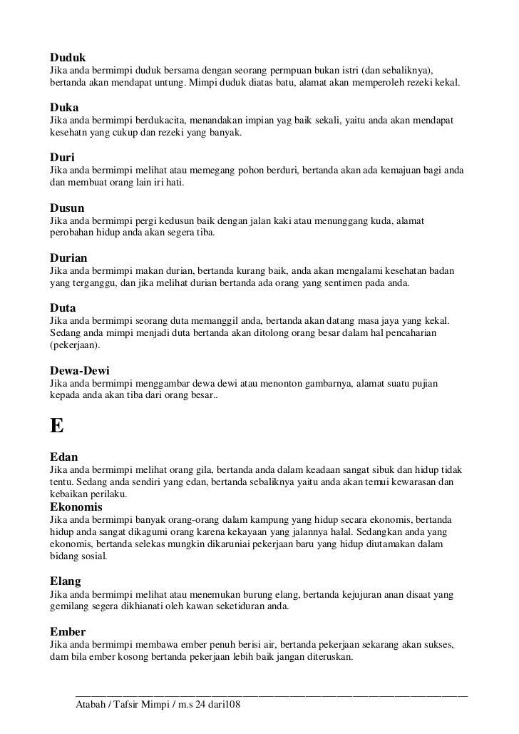 Tafsir Mimpi