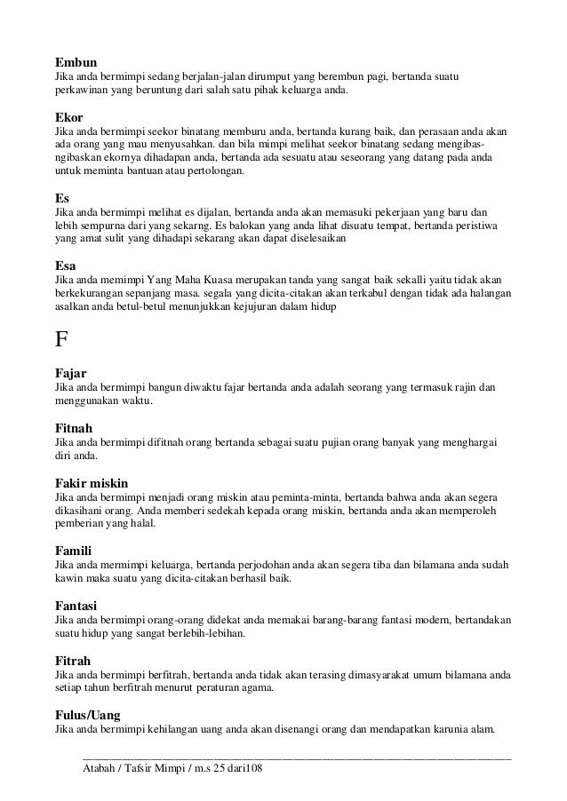 Tafsir Mimpi