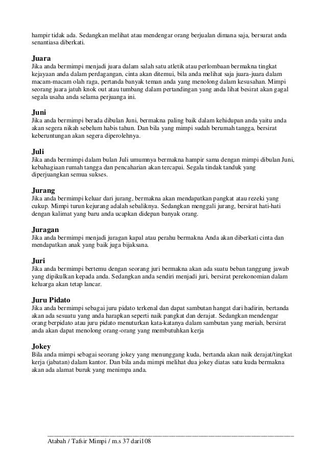 Tafsir Mimpi