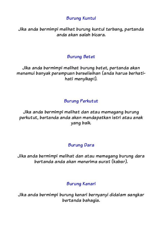 Tafsir Mimpi