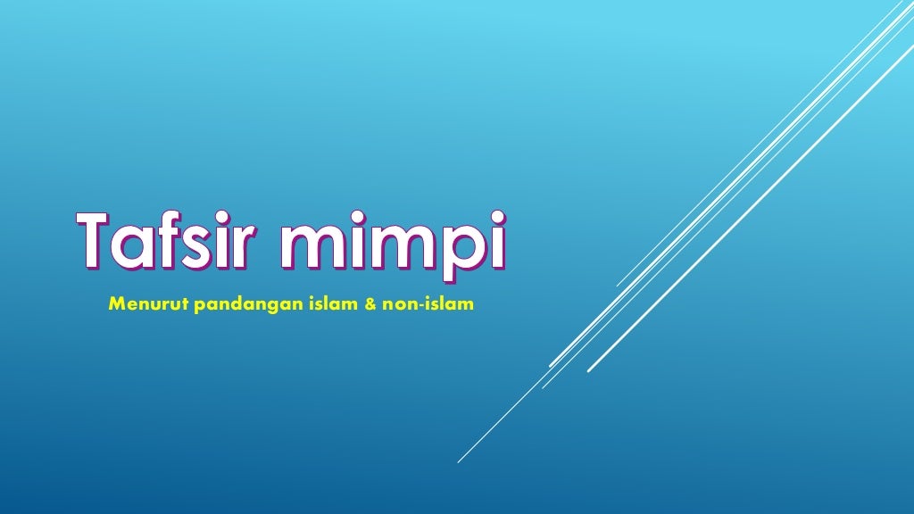Rian Riana Tafsir mimpi menurut barat dan islam