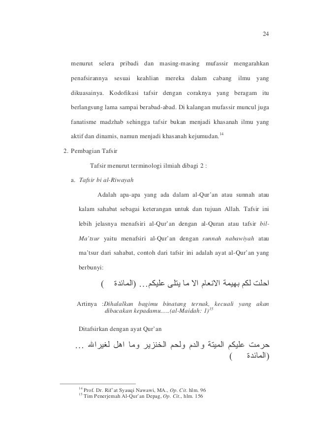 Tafsir Pembagian Dan Metodenya