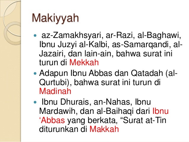 Tafsir qs at tiin �pahala yang tak pernah terputus�