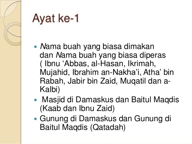Tafsir qs at tiin �pahala yang tak pernah terputus�