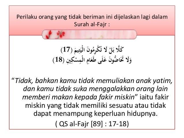 Tafsir Surah Al Maun Tafsir Surat AlMaun Ayat 17 ( Tafsir