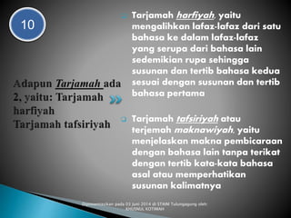 PPT Tafsir, Ta’wil dan Tarjamah (Ulumul Qur'an 1)