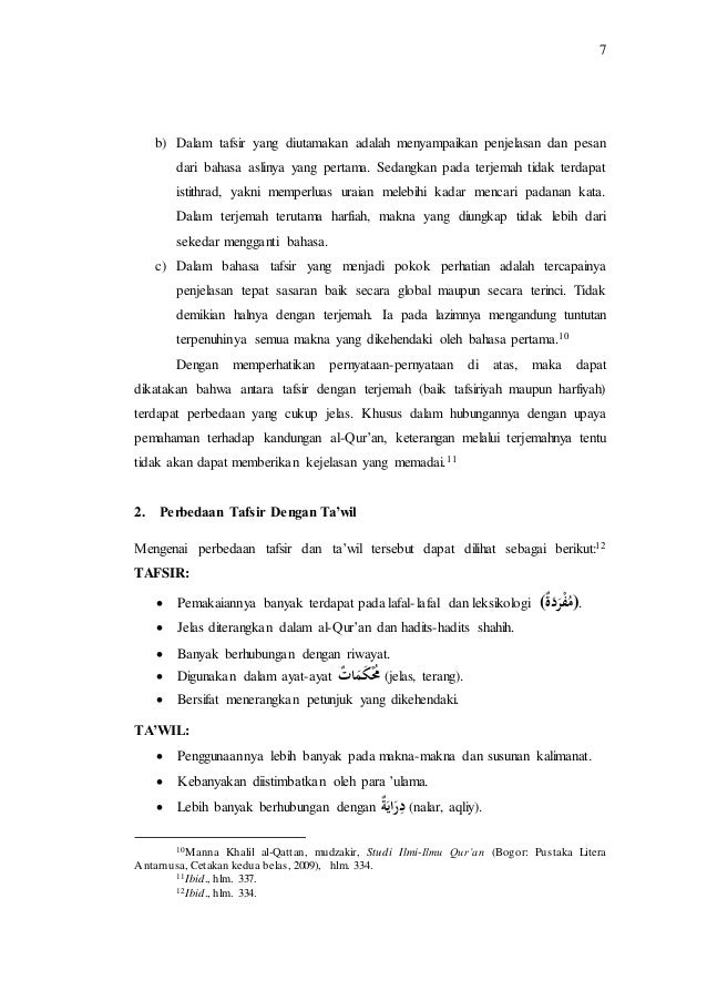 Makalah Tafsir Ta Wil Dan Tarjamah Ulumul Qur An 1