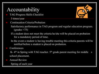 Tag Curriculum Night 2008