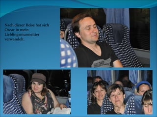 Nach dieser Reise hat sich Oscar in mein Lieblingsmurmeltier verwandelt. 