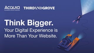 Think Bigger.
Your Digital Experience is
More Than Your Website.
 