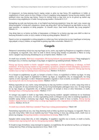 Tagalog - Biblical Teachings on Courage, Fear and Trust in God | PDF