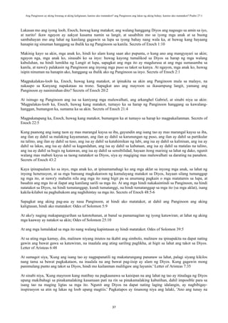 Tagalog - Biblical Teachings on Courage, Fear and Trust in God | PDF