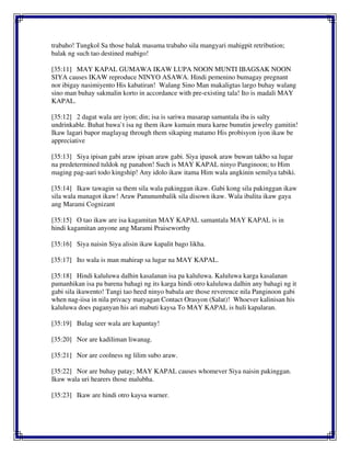 trabaho! Tungkol Sa those balak masama trabaho sila mangyari mahigpit retribution;
balak ng such tao destined mabigo!
[35:11] MAY KAPAL GUMAWA IKAW LUPA NOON MUNTI IBAGSAK NOON
SIYA causes IKAW reproduce NINYO ASAWA. Hindi pemenino bumagay pregnant
nor ibigay nasimiyento His kabatiran! Walang Sino Man makaligtas largo buhay walang
sino man buhay sakmalin korto in accordance with pre-existing tala! Ito is madali MAY
KAPAL.
[35:12] 2 dagat wala are iyon; din; isa is sariwa masarap samantala iba is salty
undrinkable. Buhat bawa`t isa ng them ikaw kumain mura karne bunutin jewelry gamitin!
Ikaw lagari bapor maglayag through them sikaping matamo His probisyon iyon ikaw be
appreciative
[35:13] Siya ipisan gabi araw ipisan araw gabi. Siya ipasok araw buwan takbo sa lugar
na predetermined tuldok ng panahon! Such is MAY KAPAL ninyo Panginoon; to Him
maging pag-aari todo kingship! Any idolo ikaw itama Him wala angkinin semilya tabiki.
[35:14] Ikaw tawagin sa them sila wala pakinggan ikaw. Gabi kong sila pakinggan ikaw
sila wala managot ikaw! Araw Panunumbalik sila disown ikaw. Wala ibalita ikaw gaya
ang Marami Cognizant
[35:15] O tao ikaw are isa kagamitan MAY KAPAL samantala MAY KAPAL is in
hindi kagamitan anyone ang Marami Praiseworthy
[35:16] Siya naisin Siya alisin ikaw kapalit bago likha.
[35:17] Ito wala is man mahirap sa lugar na MAY KAPAL.
[35:18] Hindi kaluluwa dalhin kasalanan isa pa kaluluwa. Kaluluwa karga kasalanan
pamanhikan isa pa barena bahagi ng its karga hindi otro kaluluwa dalhin any bahagi ng it
gabi sila ikuwento! Tangi tao heed ninyo babala are those reverence nila Panginoon gabi
when nag-iisa in nila privacy matyagan Contact Orasyon (Salat)! Whoever kalinisan his
kaluluwa does paganyan his ari mabuti kaysa To MAY KAPAL is huli kapalaran.
[35:19] Bulag seer wala are kapantay!
[35:20] Nor are kadiliman liwanag.
[35:21] Nor are coolness ng lilim subo araw.
[35:22] Nor are buhay patay; MAY KAPAL causes whomever Siya naisin pakinggan.
Ikaw wala uri hearers those malubha.
[35:23] Ikaw are hindi otro kaysa warner.
 