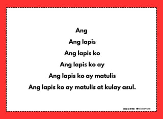 TAGALOG FLUENCY BUILDING PYRAMID Beginning Readers | PDF