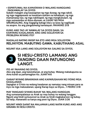Tagalog Gospel Tract