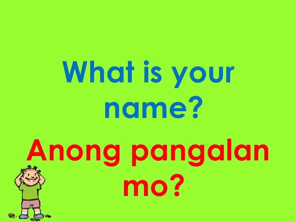 Tagalog lesson