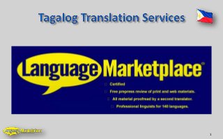 Tagalog Translation Services