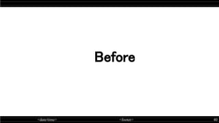 <date/time> <footer> 40
 
Before
 