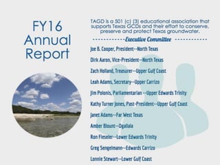 TAGD FY 16 Annual Report