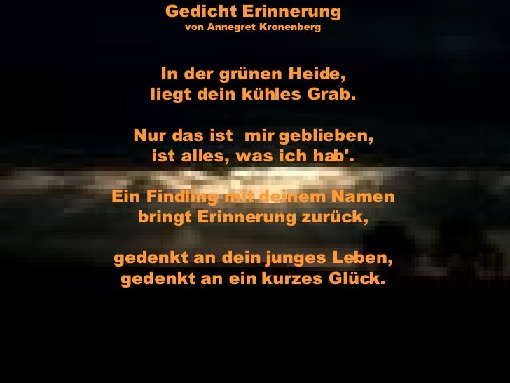 Download Gedicht erinnerung Free