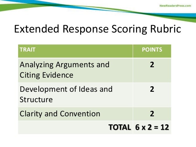 Essay rubric example picture