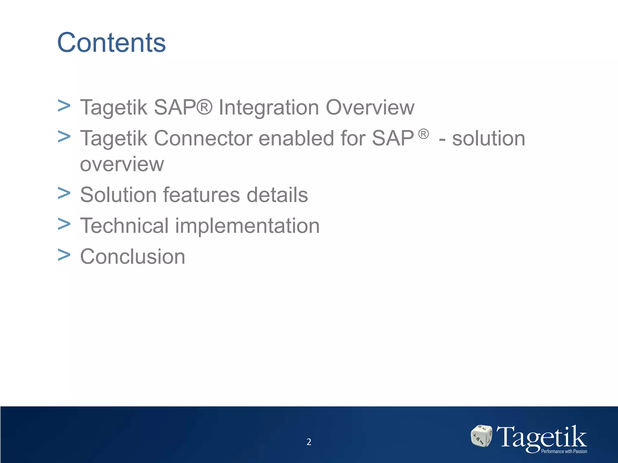 Tagetik sap connector solution details | PPTX