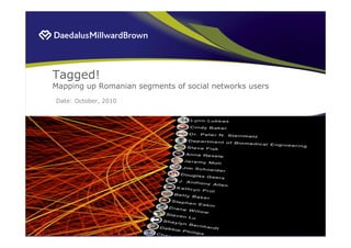 Tagged!
Mapping up Romanian segments of social networks users
Date: October, 2010
 
