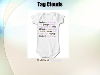 Tag Clouds Find this at  Geeksugar 