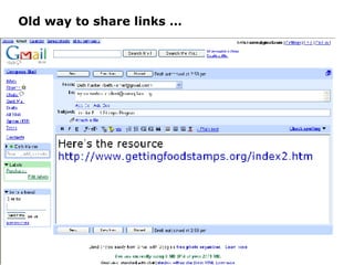 Old way to share links … 