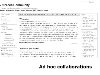 Ad hoc collaborations 