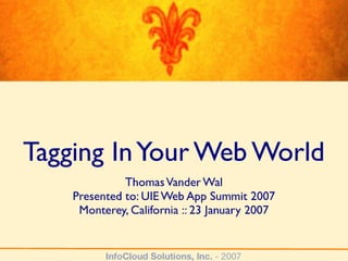 Tagging In Your Web World
