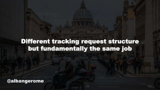 @albangerome
Different tracking request structure
but fundamentally the same job
 
