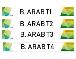 B. ARAB T1
B. ARAB T2
B. ARAB T3
B. ARAB T4
 