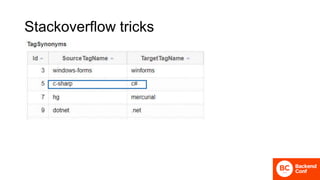 Stackoverflow tricks
 