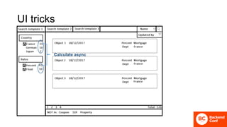 UI tricks
Calculate async
 