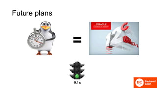 Future plans
0.1 с
=
 