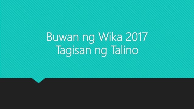 Tagisan ng talino ppt